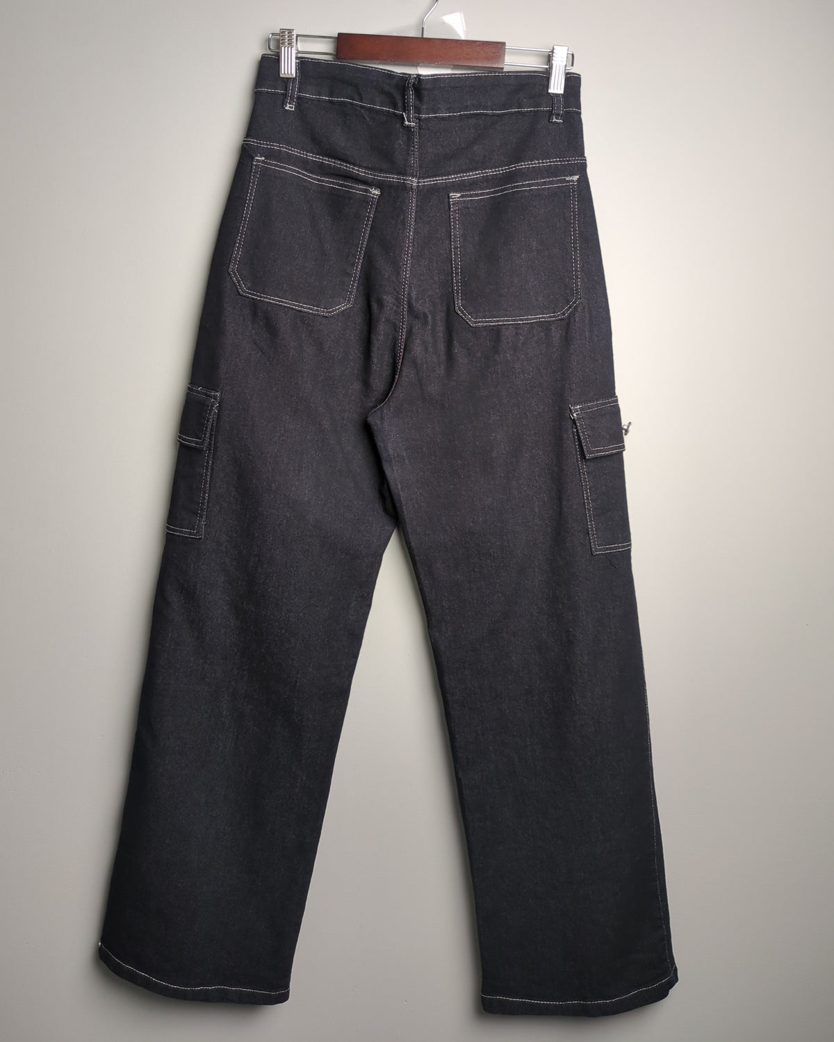 Black Cargo Jeans