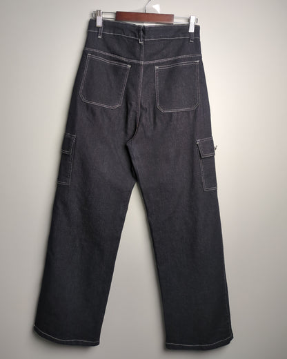 Black Cargo Jeans