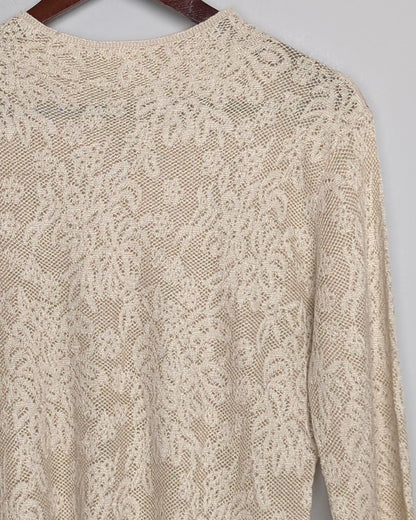 Beige Lace Top