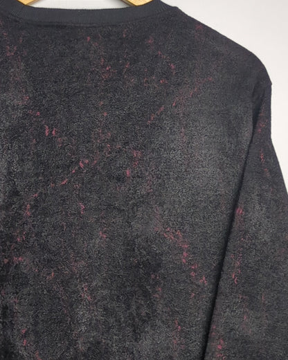Black Textured Sweatshirt
