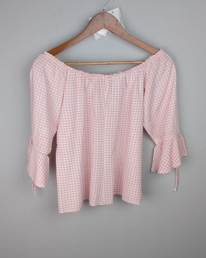 Jessica Pink Off-Shoulder Top
