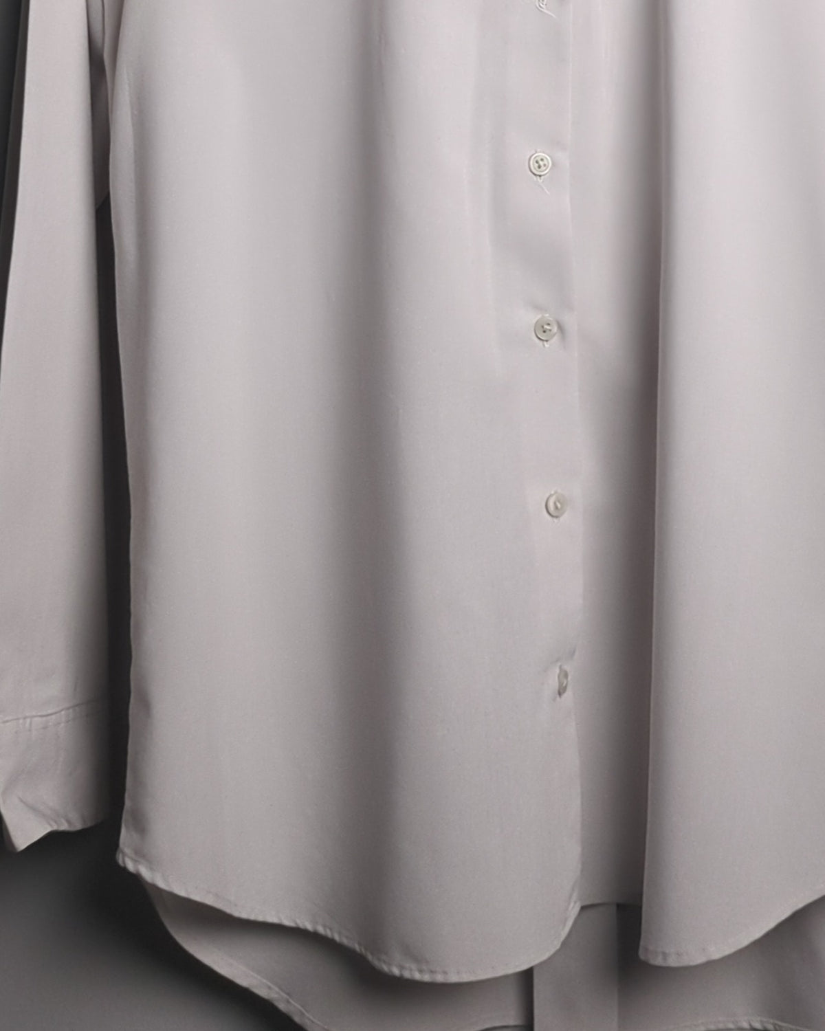Uni Qlo Beige Button-Down Shirt