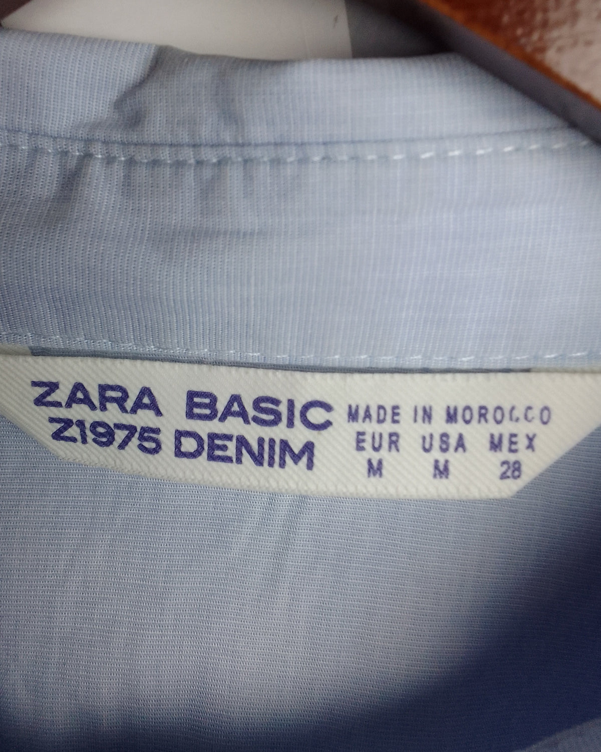 Zara Basic Blue Button Shirt
