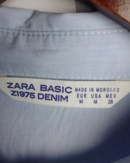 Zara Basic Blue Button Shirt