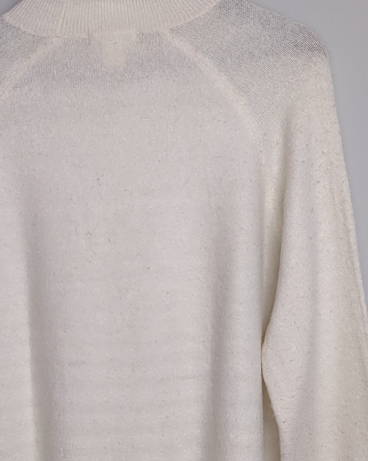 H&M White Mock Neck