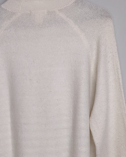 H&M White Mock Neck
