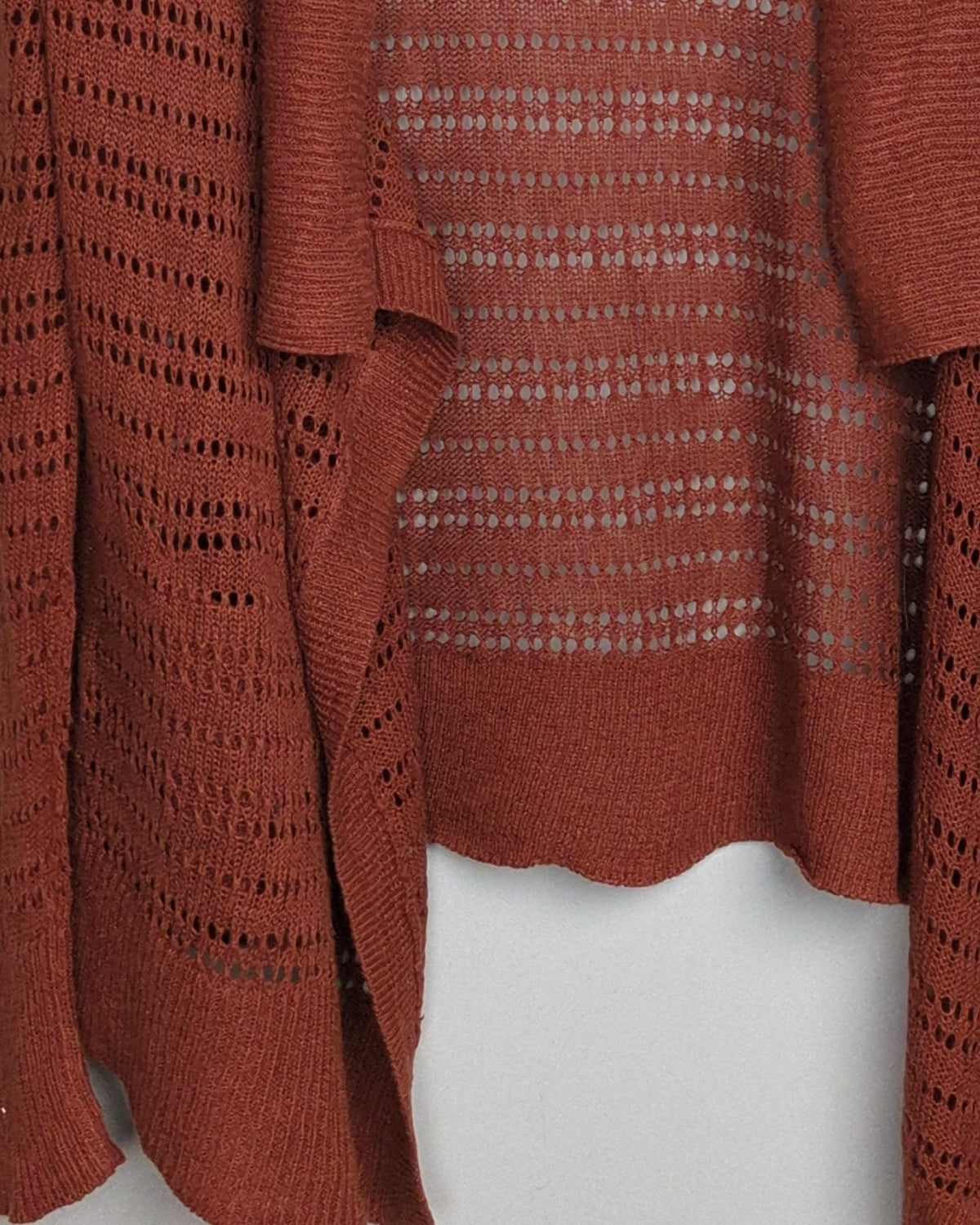 Eddie Bauer Wine Open Cardigan