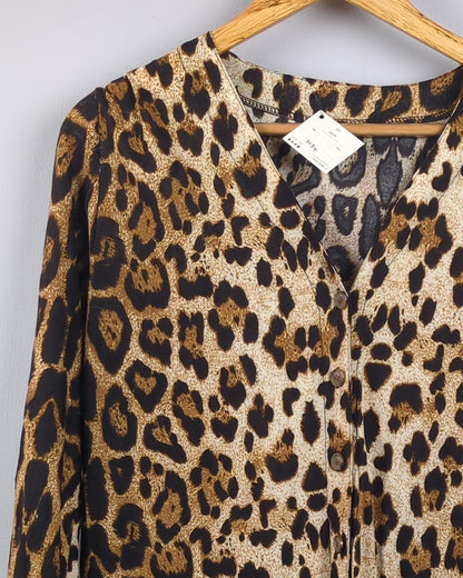 Brown Leopard Cardigan