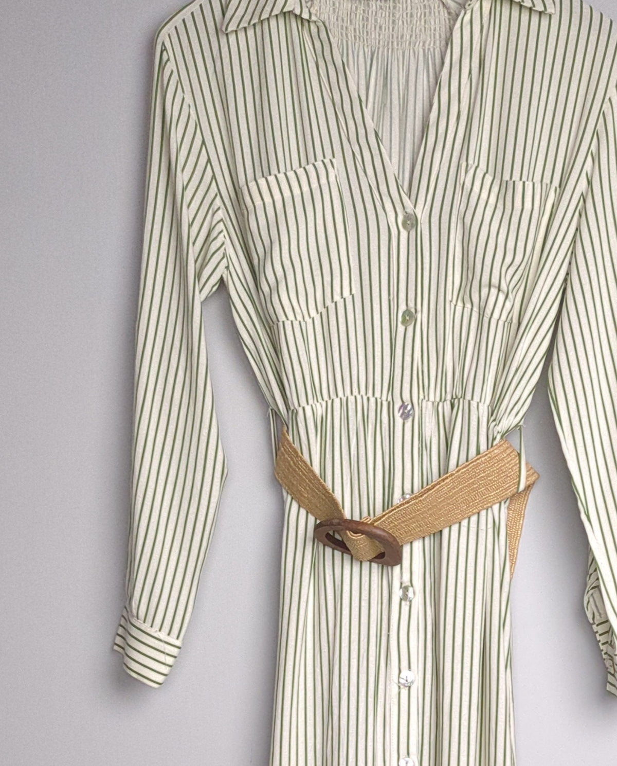 Zara Green Shirt Dress