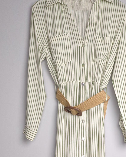 Zara Green Shirt Dress