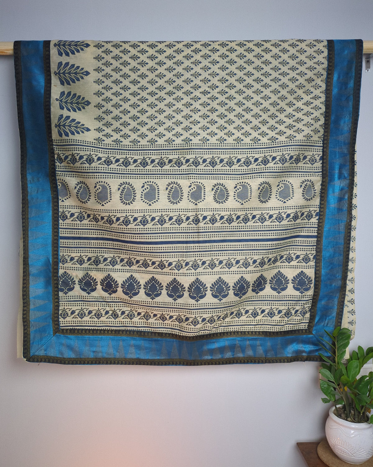 Beige Printed Saree