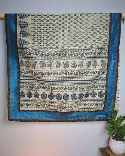 Beige Printed Saree