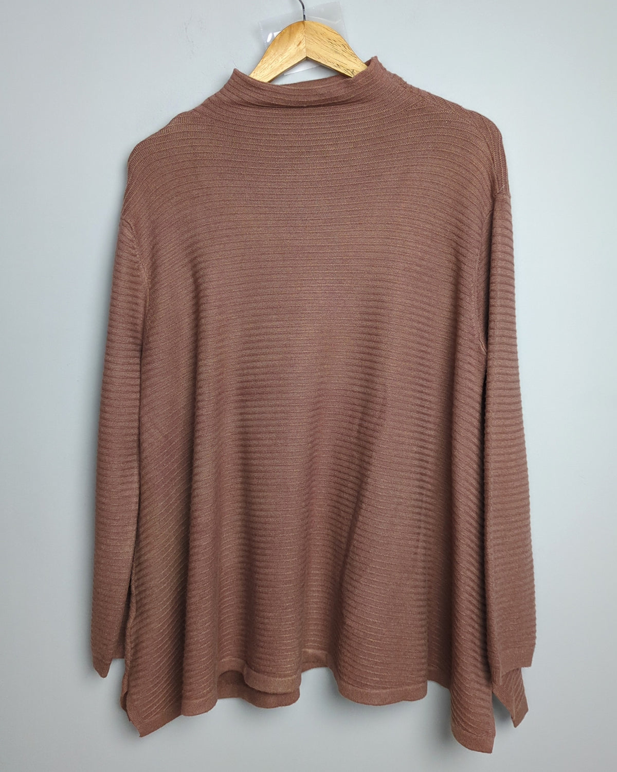 Brown Ribbed Sweater