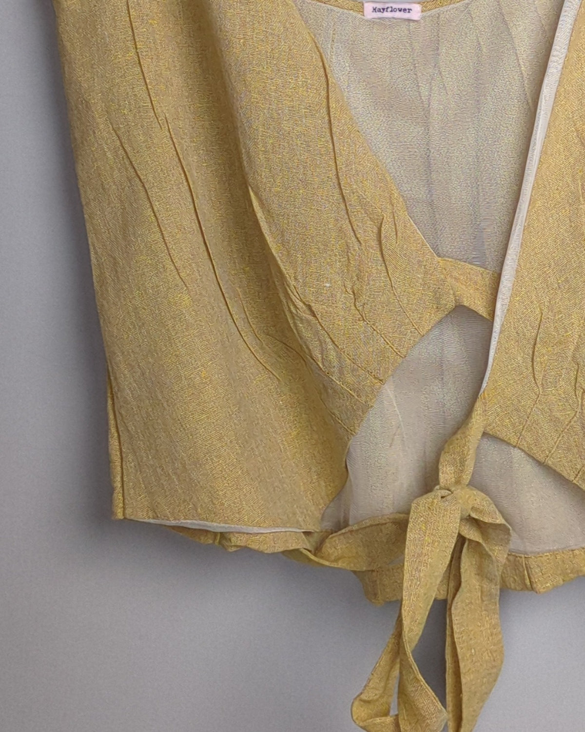 Mayflower Beige Tie Top
