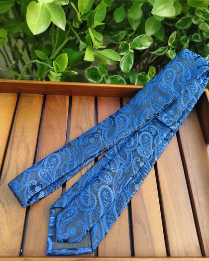 Blue Paisley Necktie