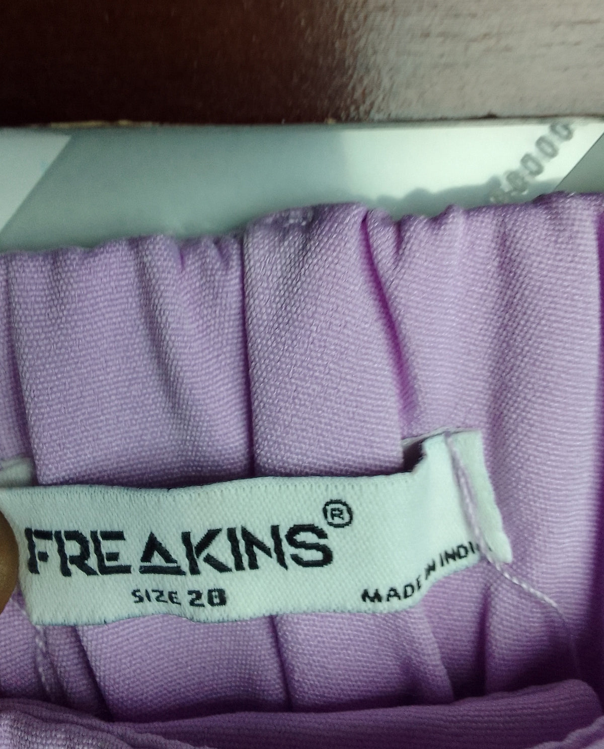 Freakins Purple High-Waist Trousers