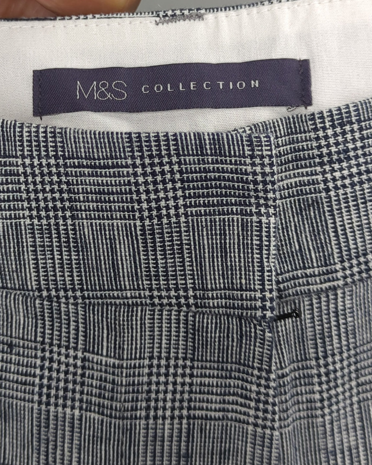 Marks & Spencer Gray Checked Trousers