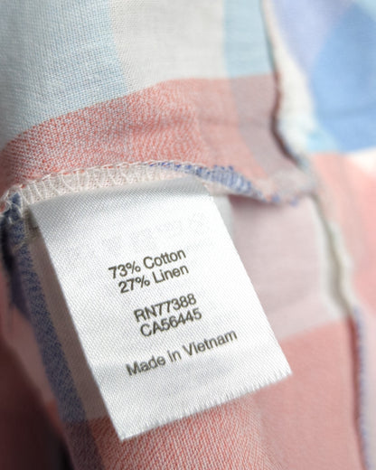 J.Crew Multicolor Checked Sleeveless Top