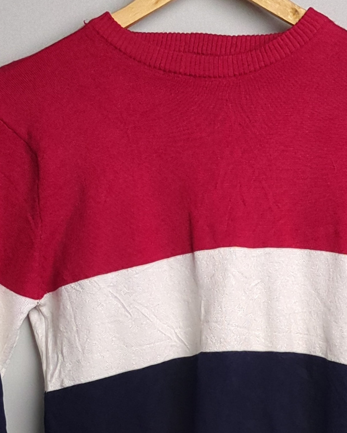 Wine Striped Sweater