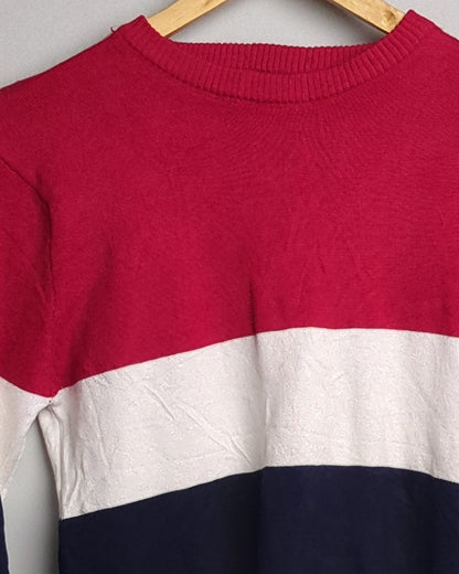 Wine Striped Sweater