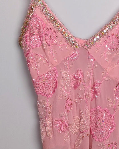 Pink Embellished Camisole Top